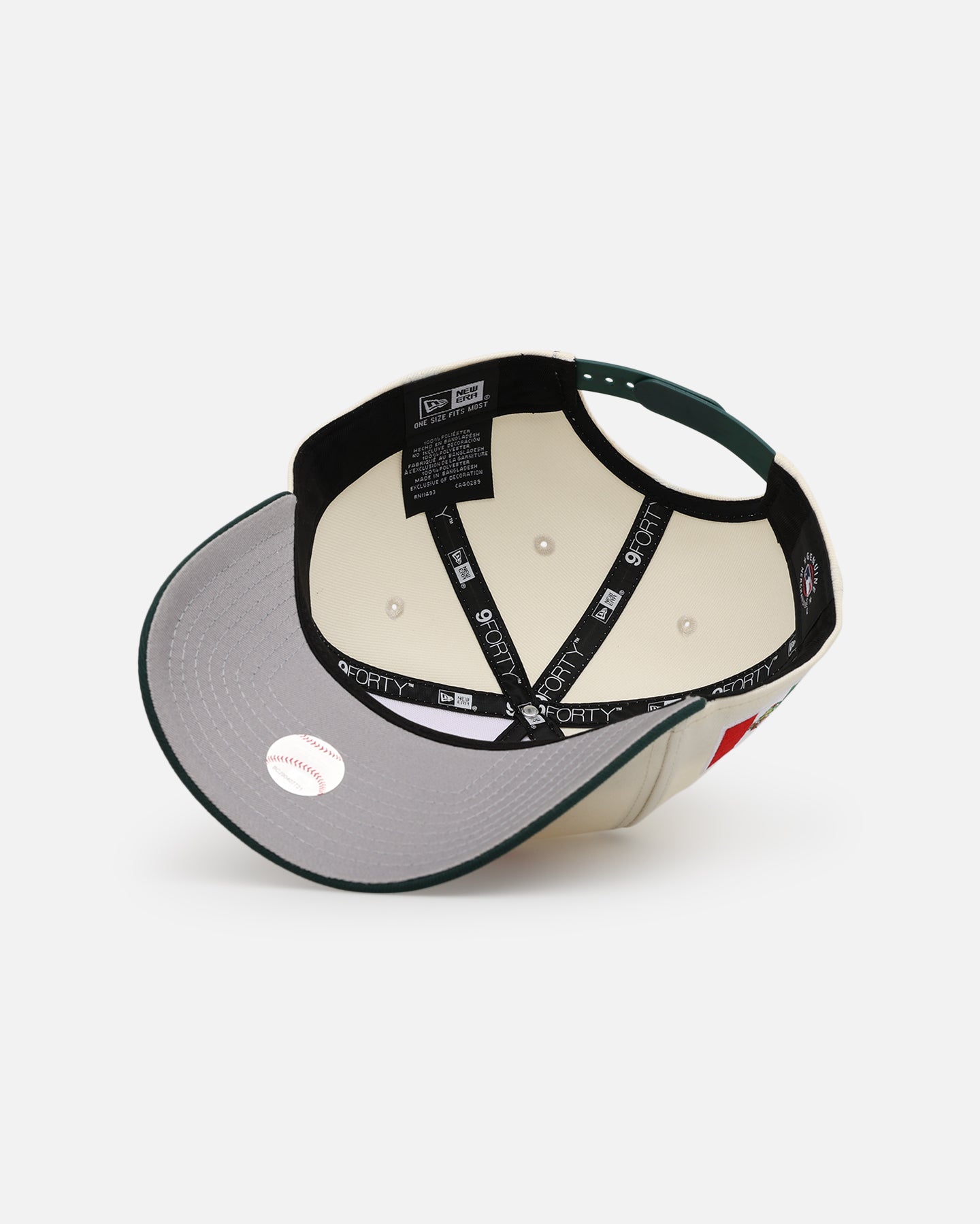 New Era Atlanta Braves 'Mexican Independence Day' 9FORTY A-Frame Snapback Chrome/Dark Green