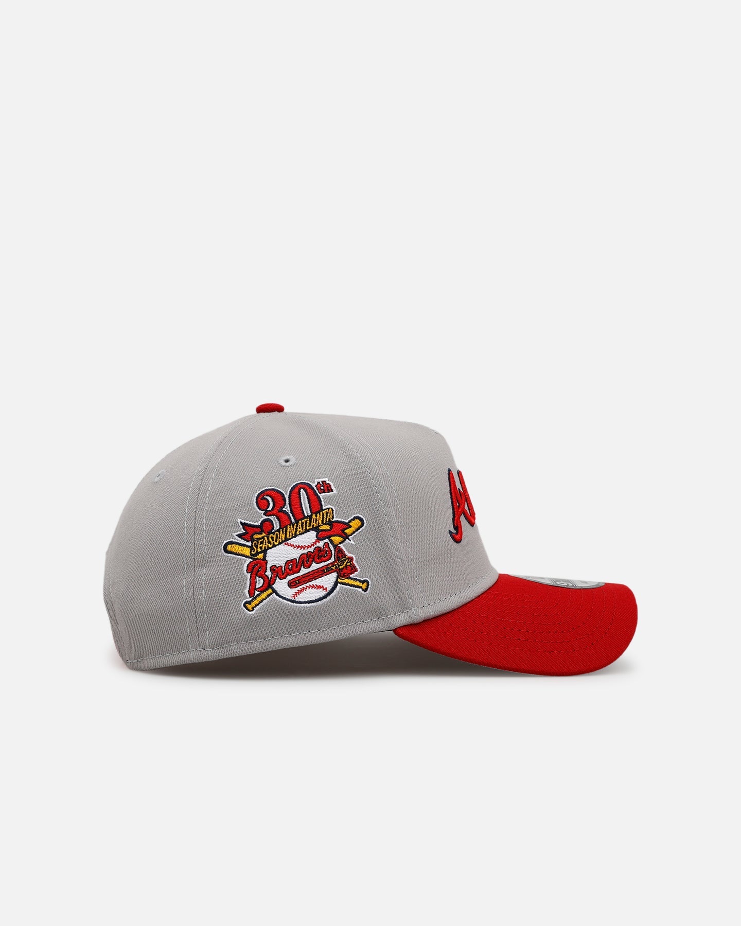 New Era Atlanta Braves 'Away Greys' 9FORTY A-Frame Snapback Grey