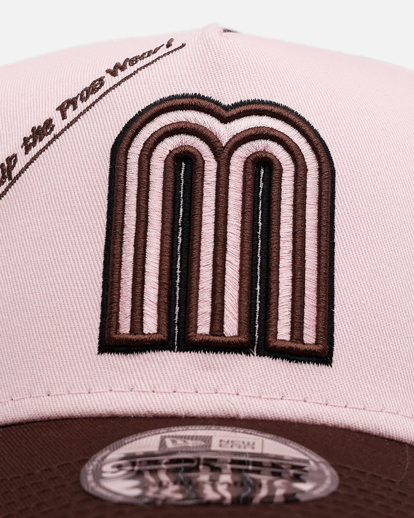 New Era Mexico National Baseball Team 'Mexico Spring Delivery' 9FORTY A-Frame Snapback Pink/Brown