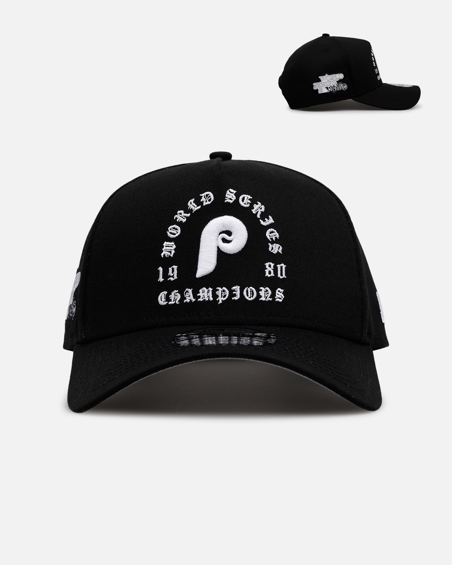 New Era Philadelphia Phillies 'Gothic Arch 2.0' 9FORTY A-Frame Snapback Black/White