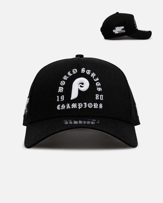 New Era Philadelphia Phillies 'Gothic Arch 2.0' 9FORTY A-Frame Snapback Black/White