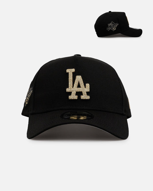 New Era Los Angeles Dodgers 'Raised Metallic Chainstitch' 9FORTY A-Frame Snapback Black
