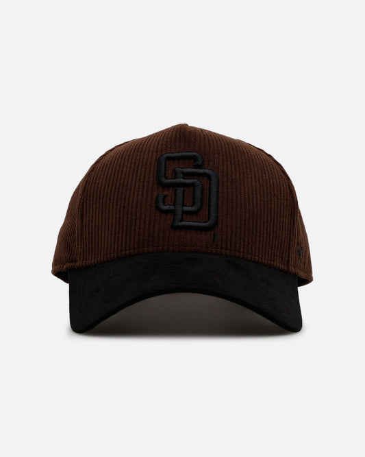 47 Brand San Diego Padres 'Barren' Offside DT Corduroy Snapback Brown/Black