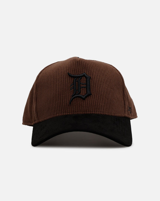 47 Brand Detroit Tigers 'Barren' Offside DT Corduroy Snapback Brown/Black