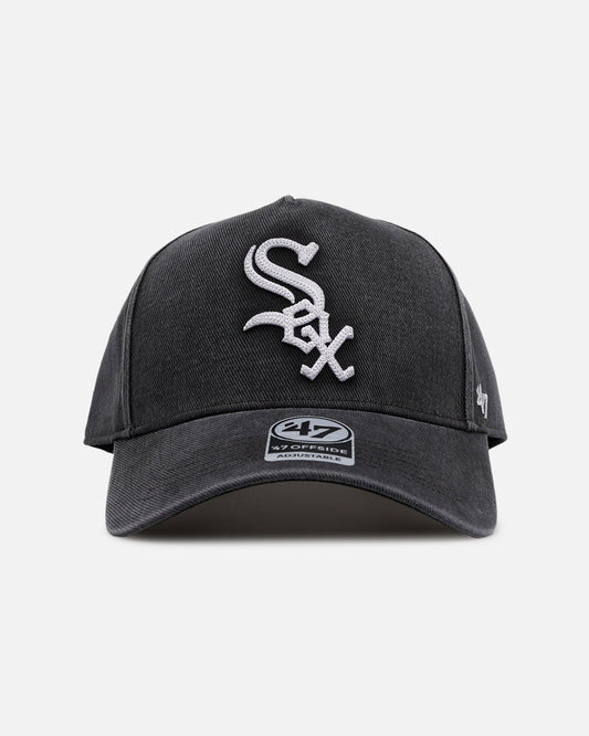 47 Brand Chicago White Sox 'Washed Black' Offside DT Snapback Washed Black
