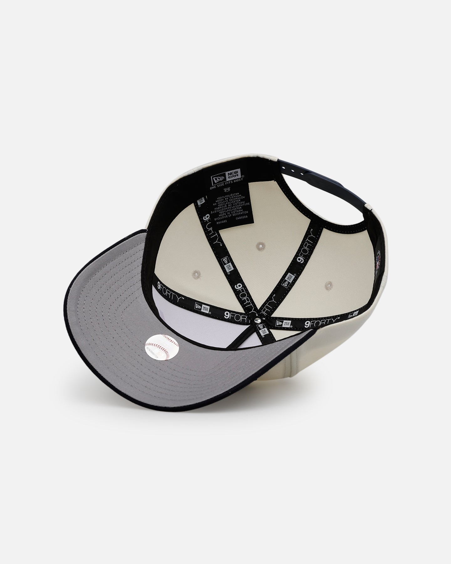 New Era New York Yankees 'MLB & NCAA Dual Logo' 9FORTY A-Frame Snapback Chrome