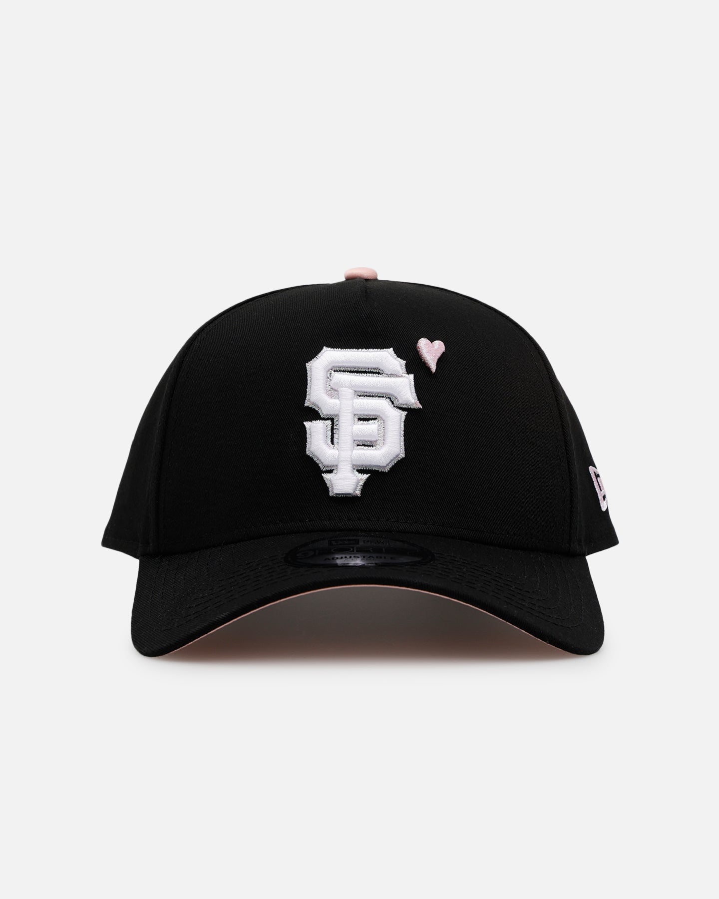New Era San Francisco Giants 'Pink Satin Hearts 2.0' 9FORTY A-Frame Snapback Black/Pink