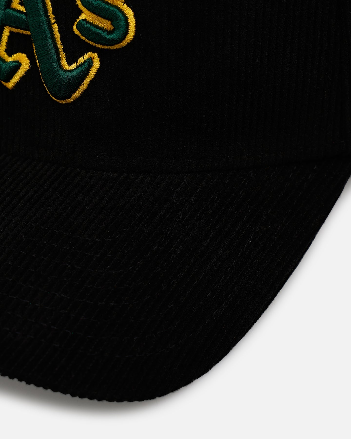 New Era Oakland Athletics 'Black Cord' 9FORTY A-Frame Corduroy Snapback Black