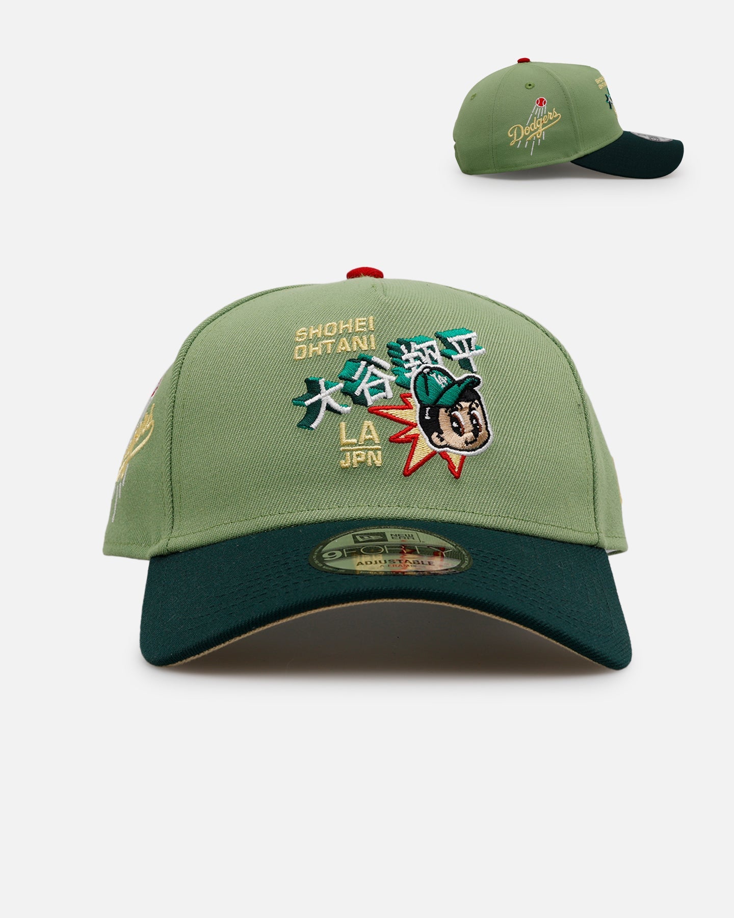 New Era Los Angeles Dodgers 'Shohei' 9FORTY A-Frame Snapback Matcha