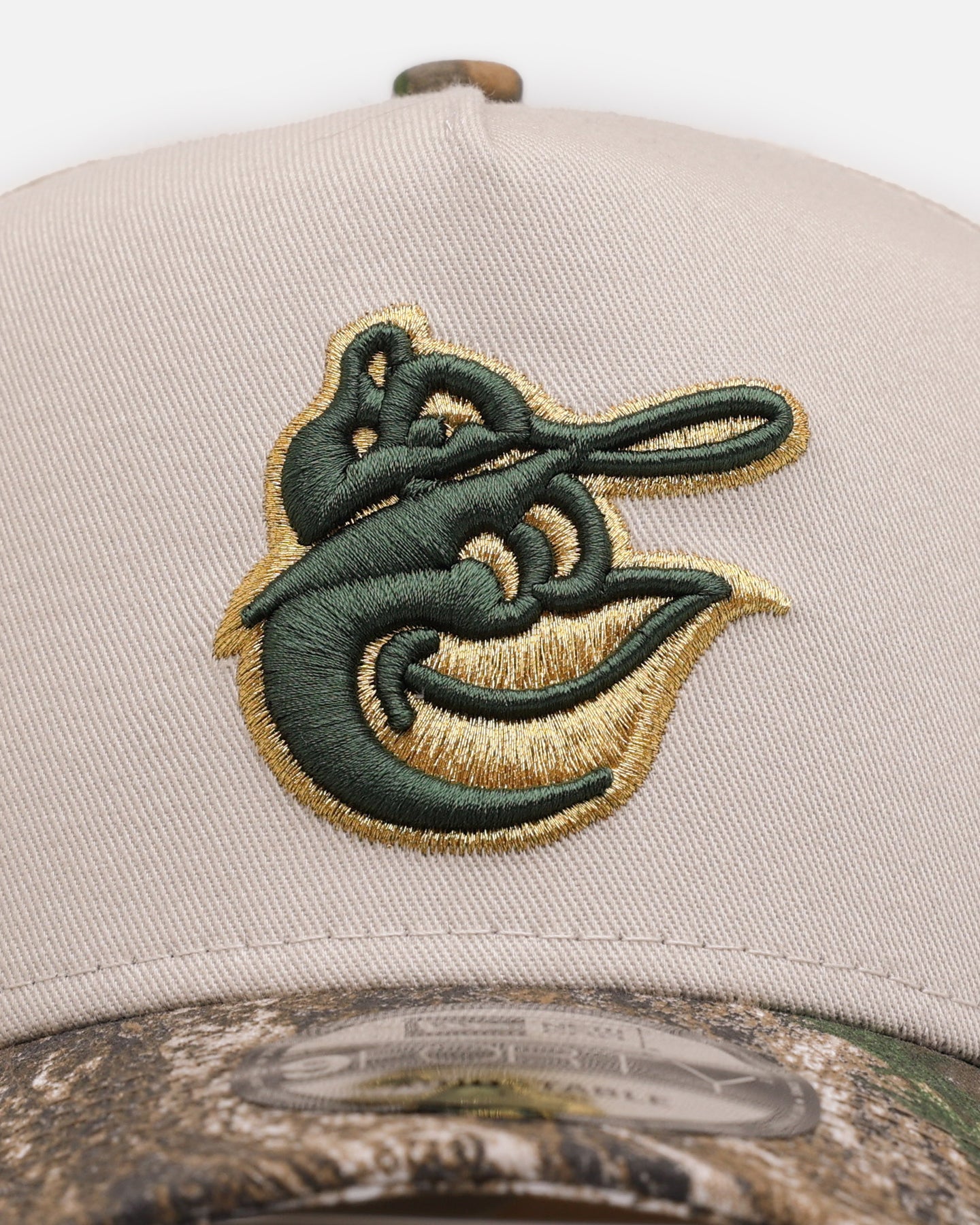 New Era Baltimore Orioles 'Real Tree Stone' 9FORTY A-Frame Snapback Stone