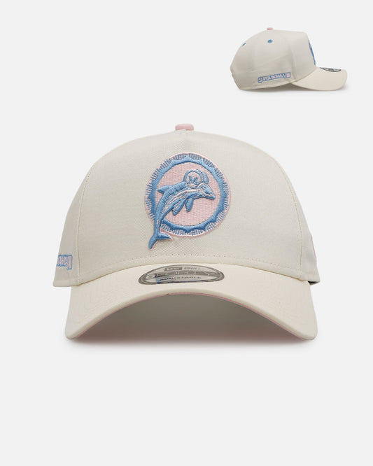 New Era Miami Dolphins 'Pastel' 9FORTY A-Frame Snapback Chrome White
