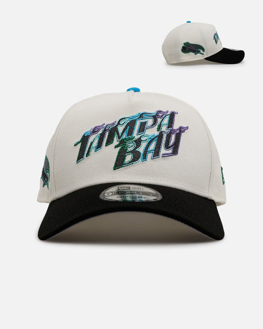 New Era Tampa Bay Rays 'Chrome Metallic Wordmark' 9FORTY A-Frame Snapback Chrome