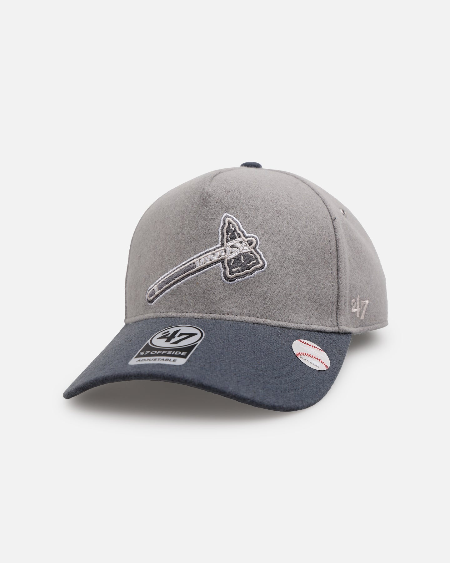 47 Brand Atlanta Braves 'Shades Of Gray' 47 Offside Snapback Cement