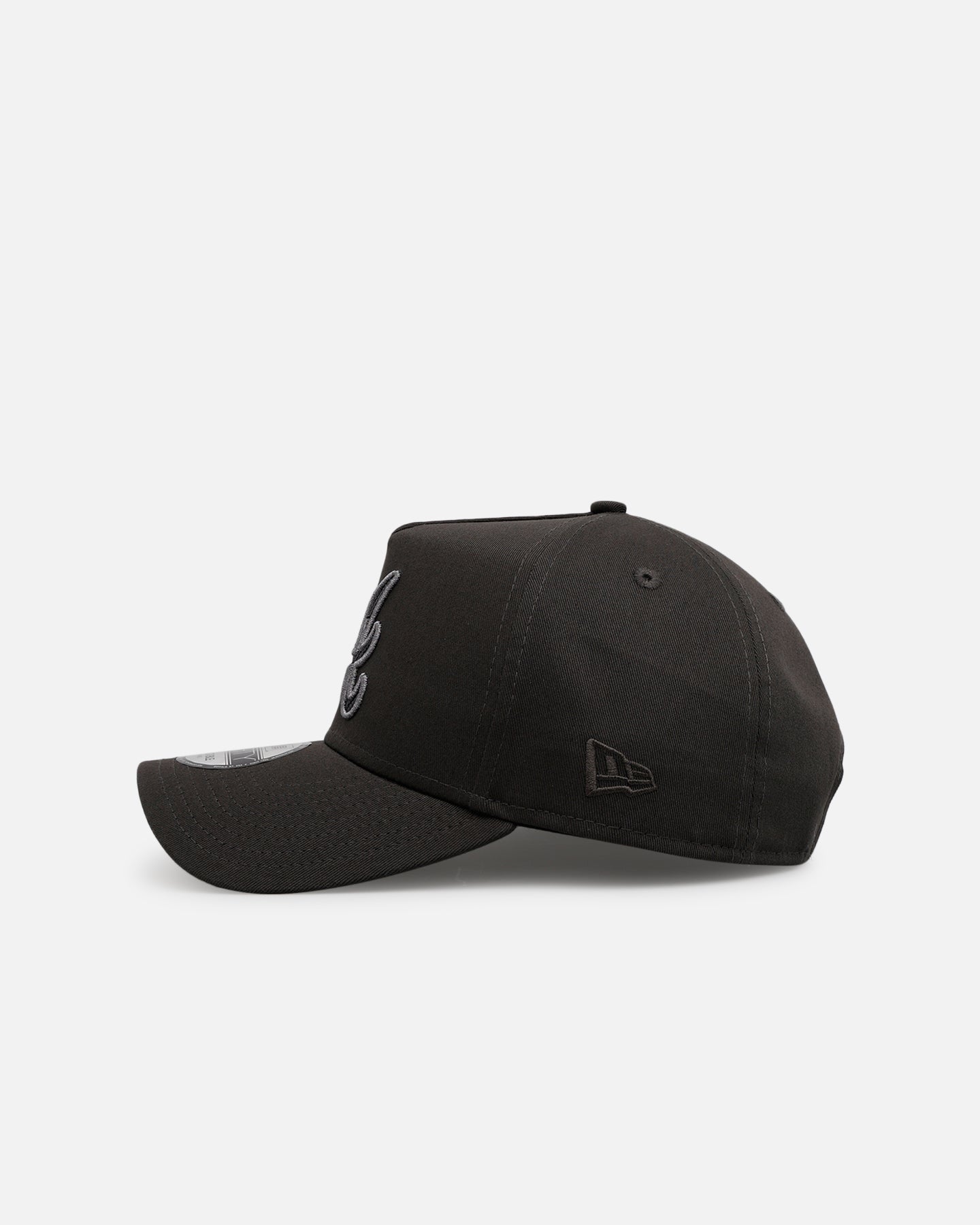 New Era Atlanta Braves 'Carbon Weave' 9FORTY A-Frame Snapback Black