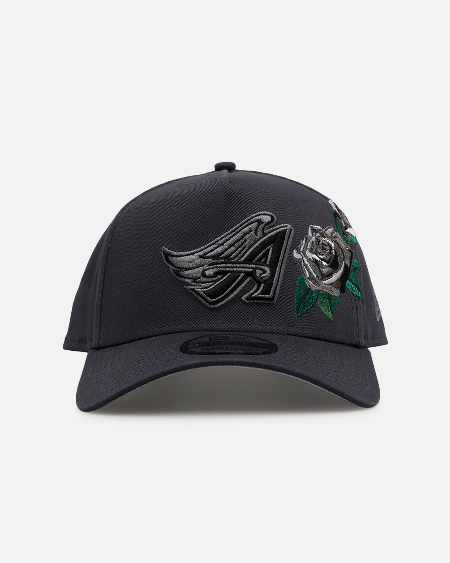 New Era Los Angeles Angels 'Gray Tonal Rose Embroidery' 9FORTY A-Frame Snapback Gray