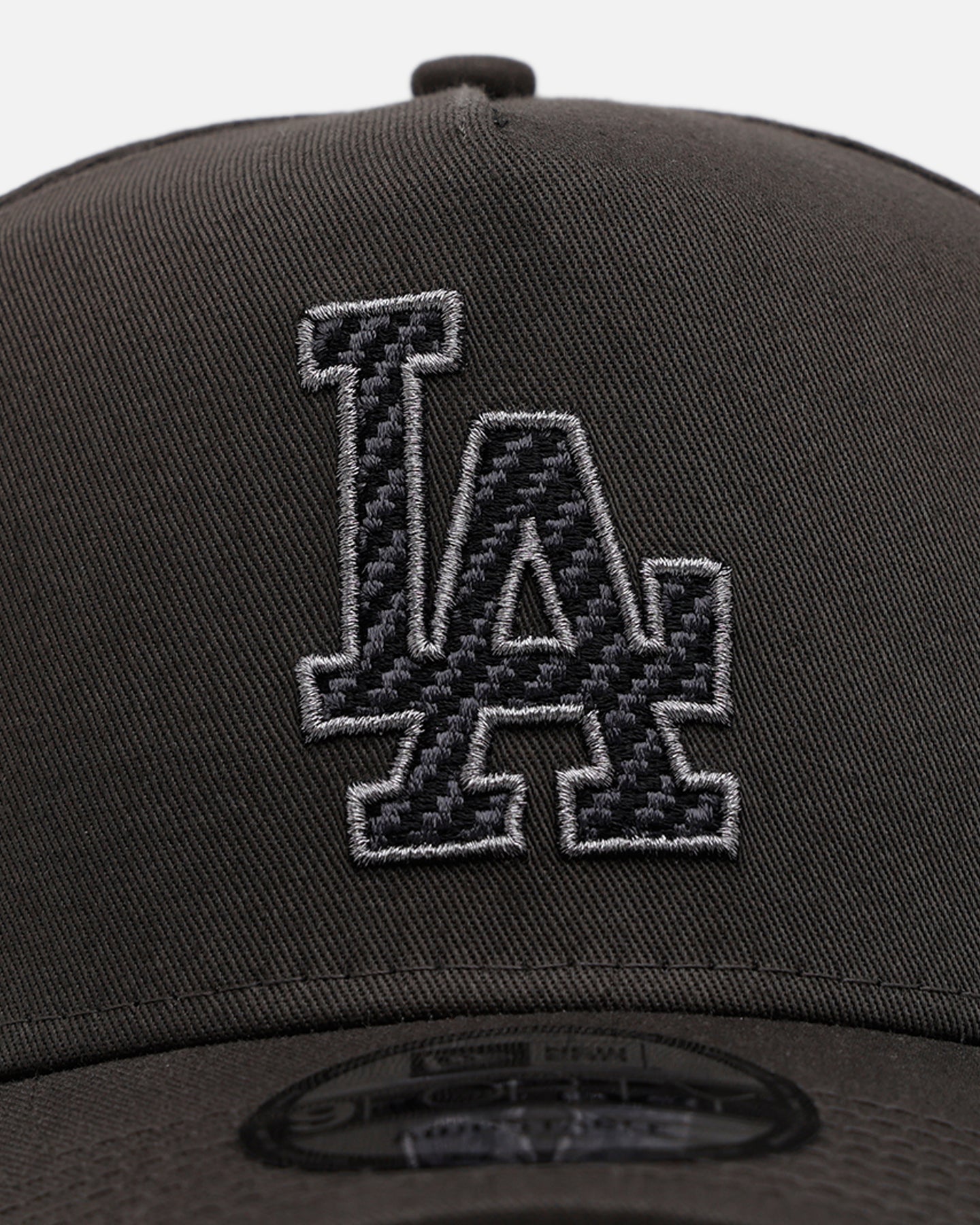 New Era Los Angeles Dodgers 'Carbon Weave' 9FORTY A-Frame Snapback Black