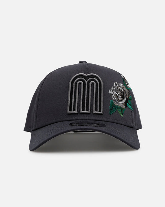 New Era Mexico National Baseball Team 'Gray Tonal Rose Embroidery' 9FORTY A-Frame Snapback Gray