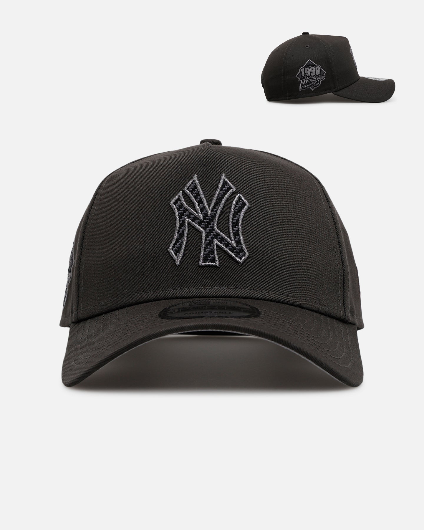 New Era New York Yankees 'Carbon Weave' 9FORTY A-Frame Snapback Black