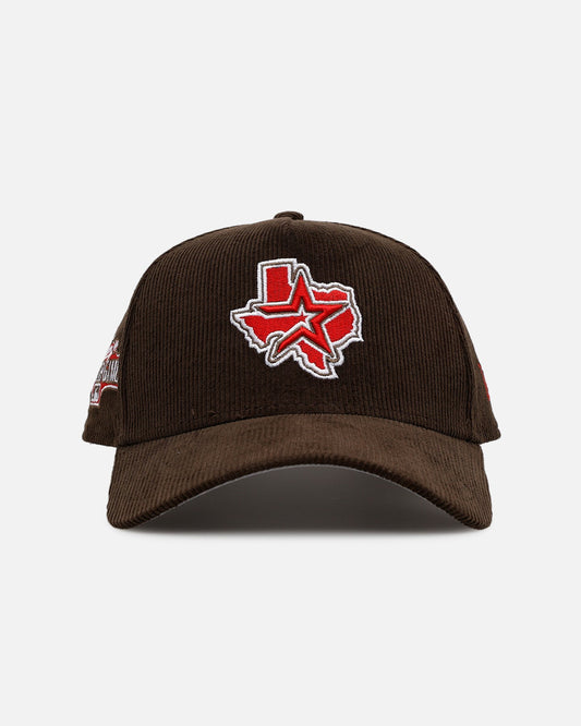 New Era Houston Astros 'Walnut Cord' 9FORTY A-Frame Corduroy Snapback Walnut