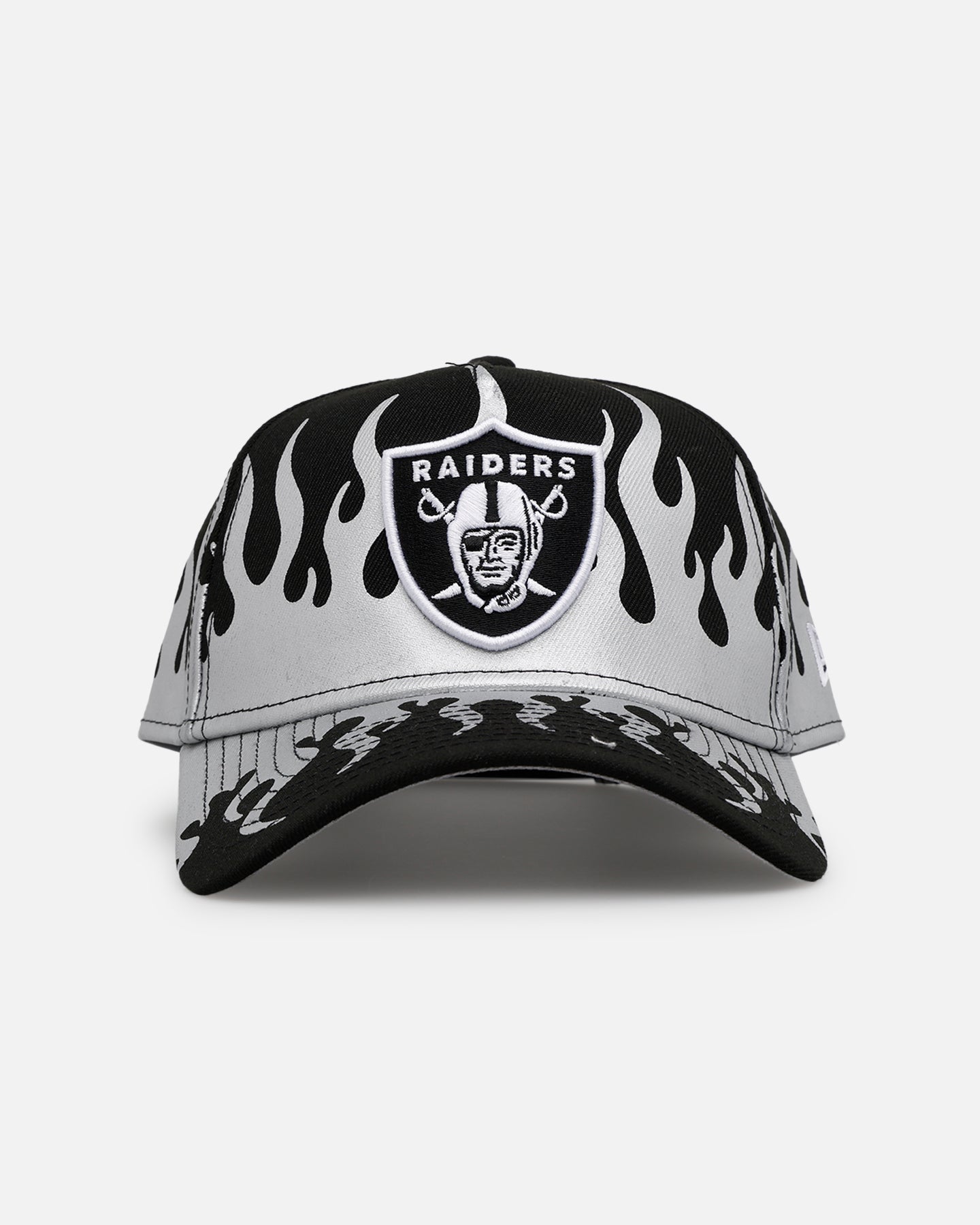 New Era Las Vegas Raiders 'Metallic Flames' 9FORTY A-Frame Snapback Black/Silver