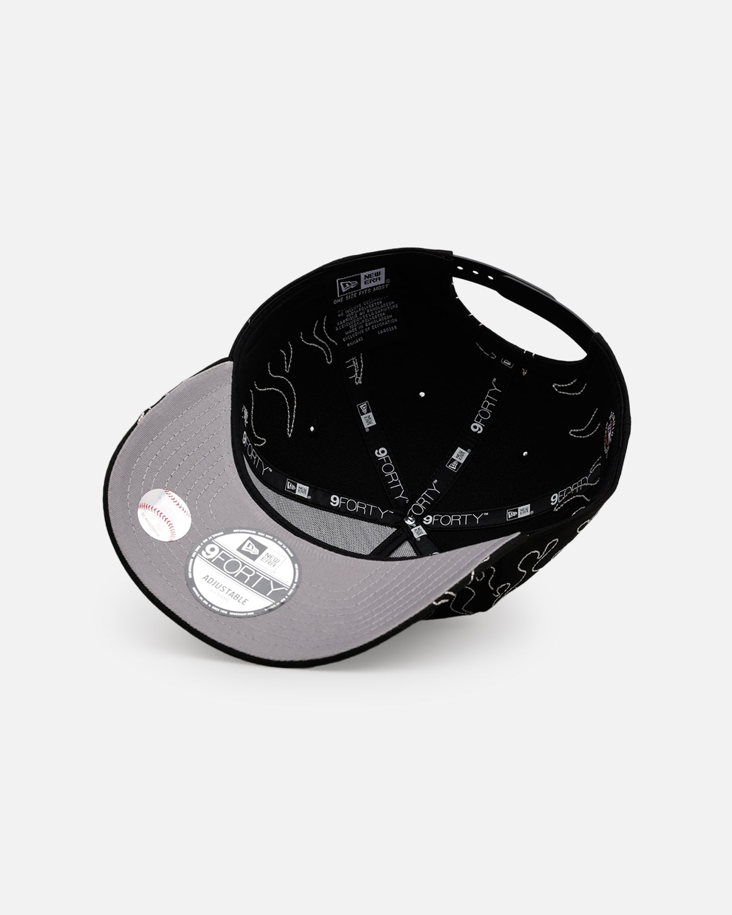 New Era San Diego Padres 'Outline Flames' 9FORTY A-Frame Snapback Black