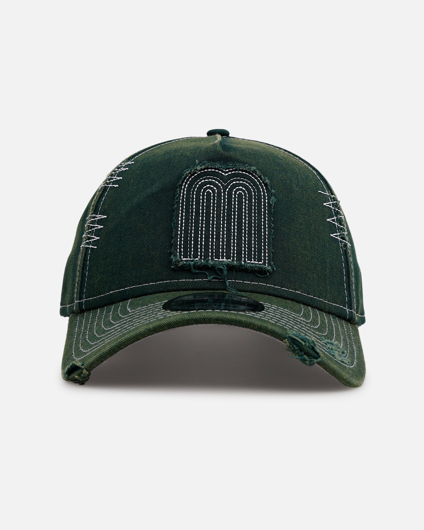 New Era Mexico National Baseball Team 'Distressed And Worn' 9FORTY A-Frame Casual Strapback Green
