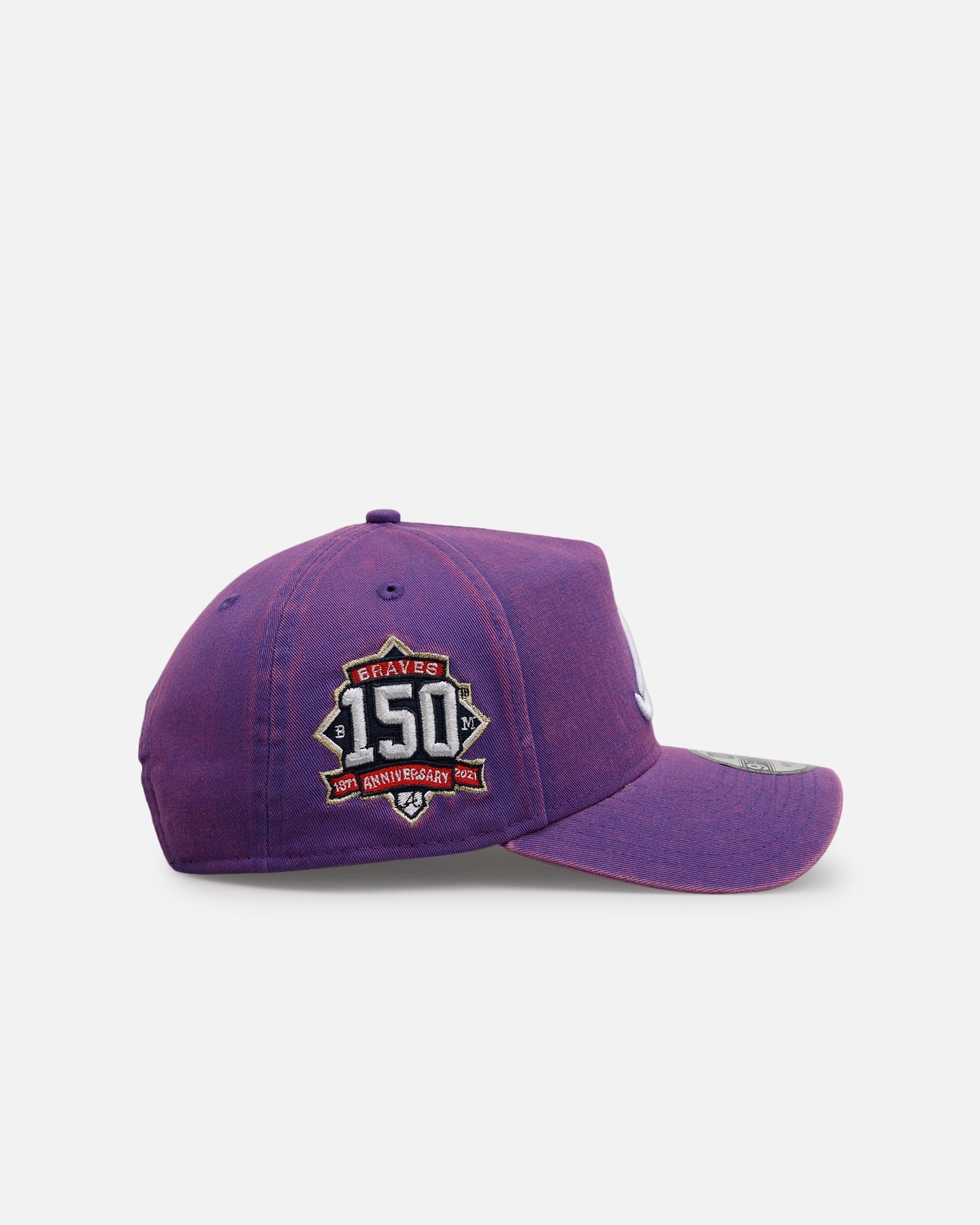 New Era Atlanta Braves 'Washed Purple' 9FORTY A-Frame Snapback Washed Purple