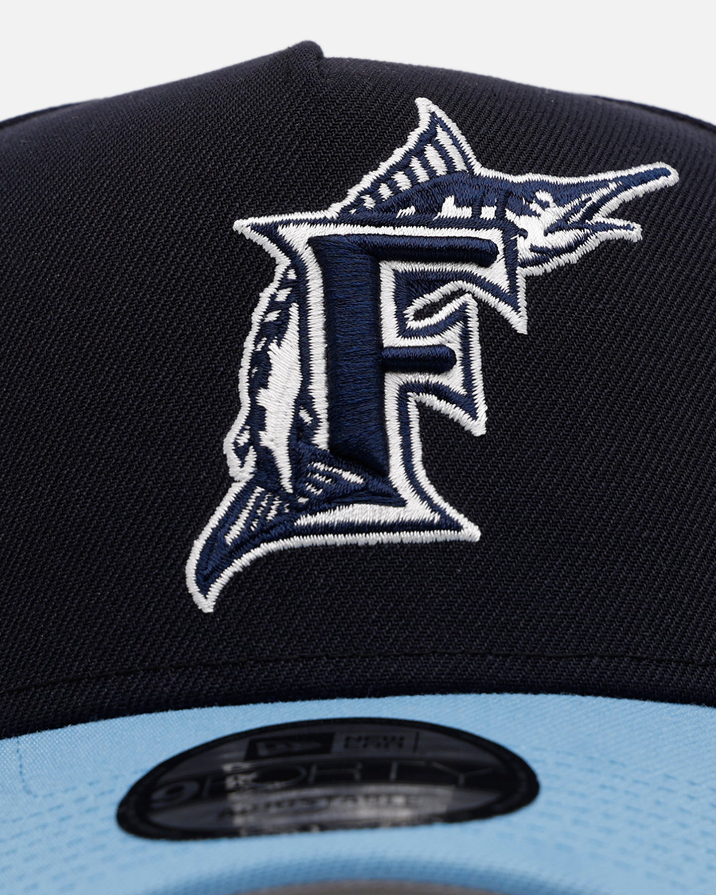 New Era Florida Marlins 'Ocean' 9FORTY A-Frame Snapback Navy/Sky Blue