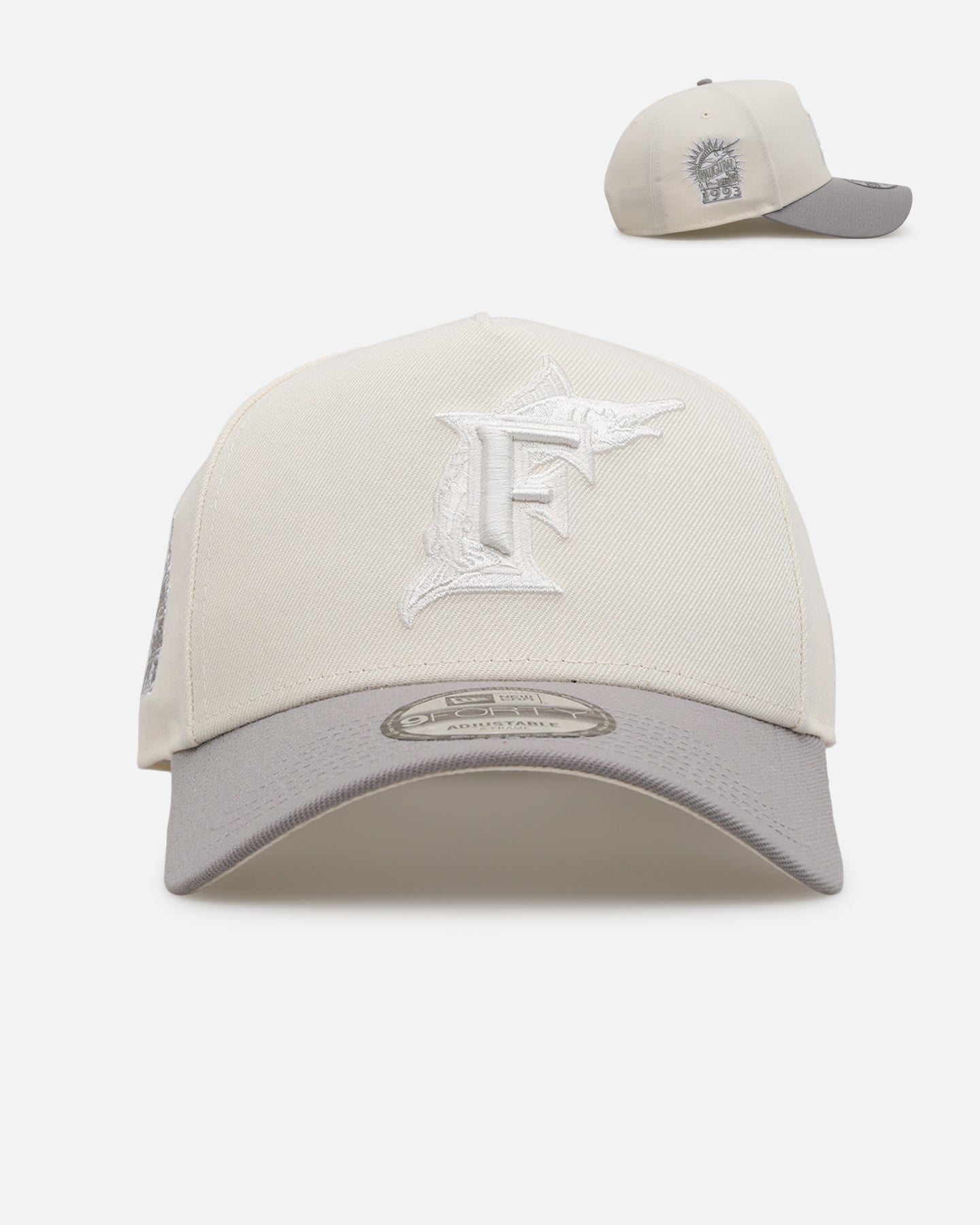 New Era Florida Marlins 'Too Clean' 9FORTY A-Frame Snapback Chrome