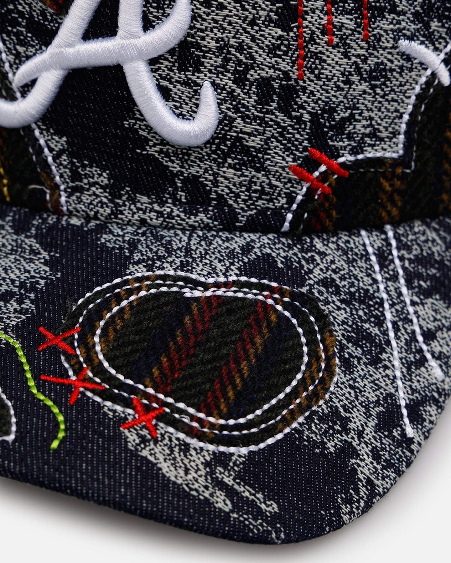 New Era Atlanta Braves 'Running Stitch' 9FORTY A-Frame Snapback Multi