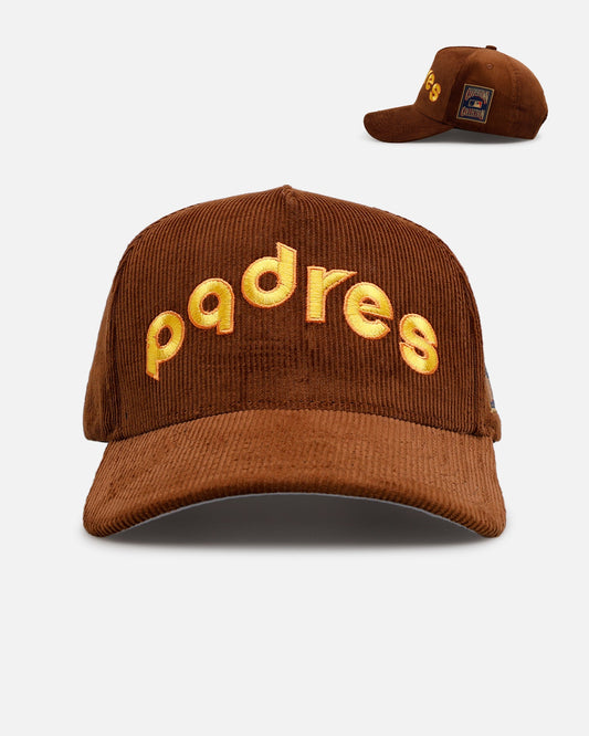 Mitchell & Ness San Diego Padres 'Vintage Cord' Pro Pinch Corduroy Snapback Brown