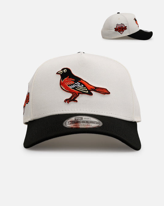 New Era Baltimore Orioles 'Team Color Visor' 9FORTY A-Frame Snapback Chrome/Official Team Color