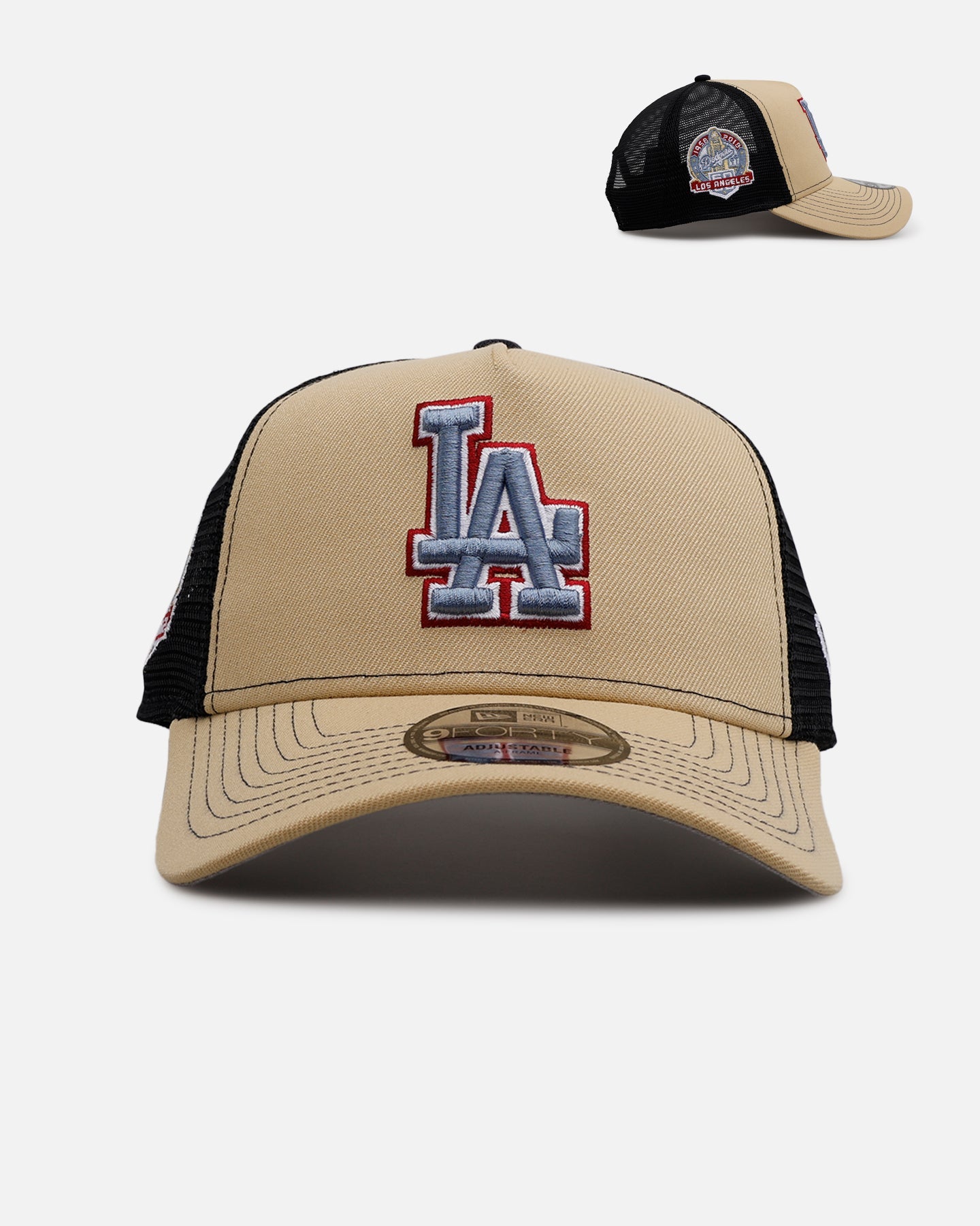 New Era Los Angeles Dodgers 'Vintage Truckers' 9FORTY A-Frame Trucker Snapback Vegas Gold