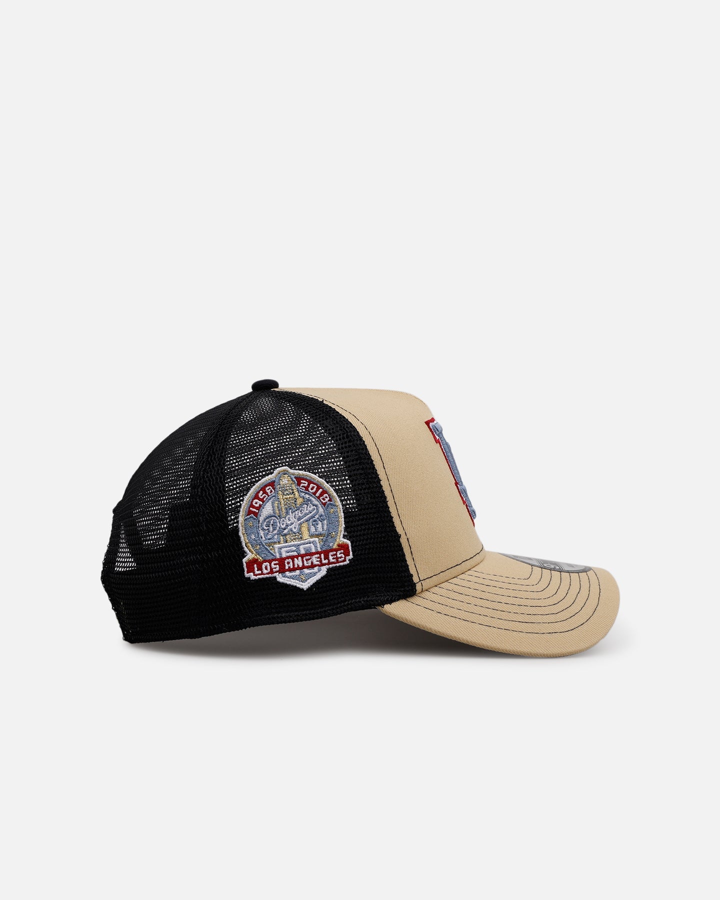 New Era Los Angeles Dodgers 'Vintage Truckers' 9FORTY A-Frame Trucker Snapback Vegas Gold