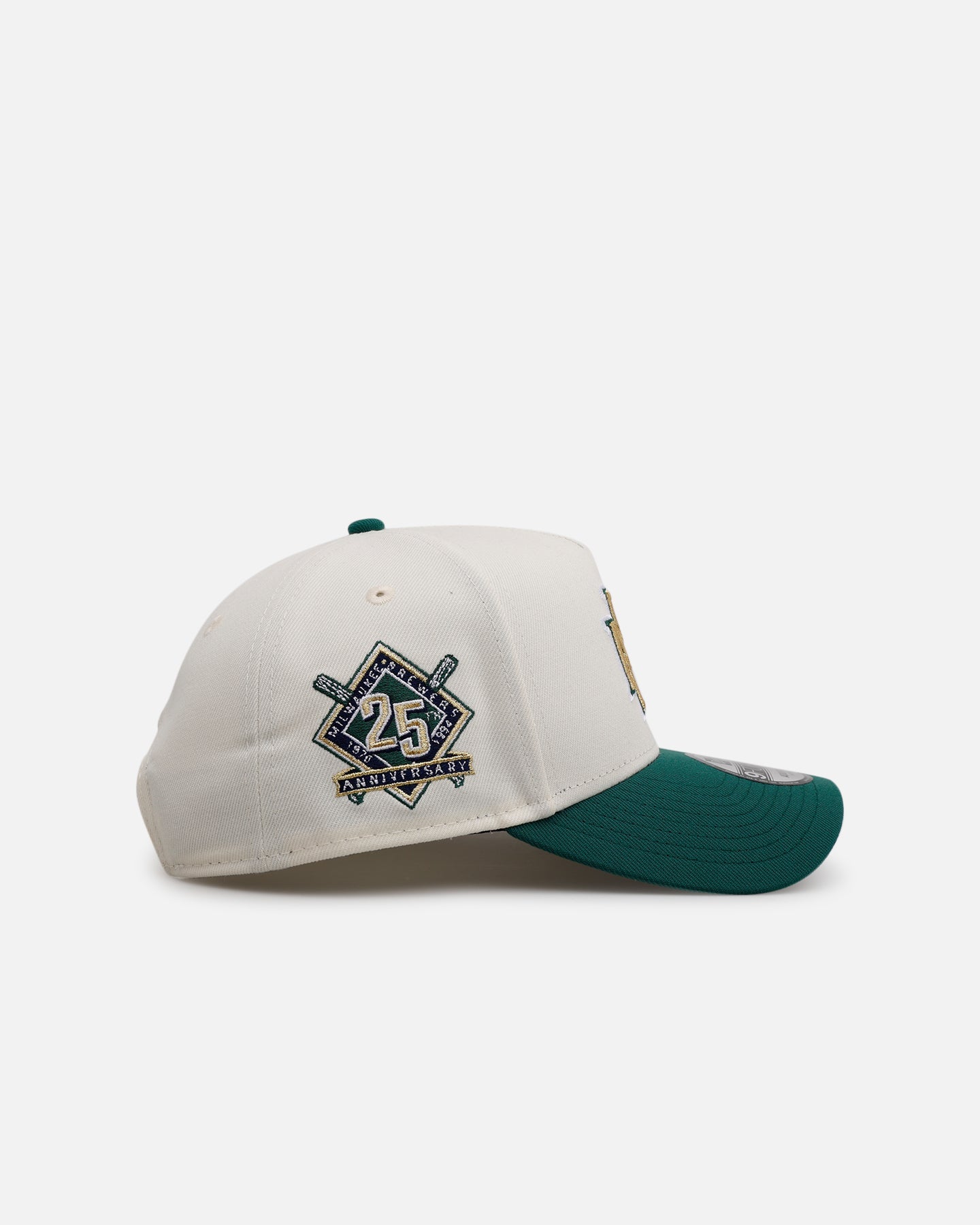 New Era Milwaukee Brewers 'Team Color Visor' 9FORTY A-Frame Snapback Chrome/Official Team Color