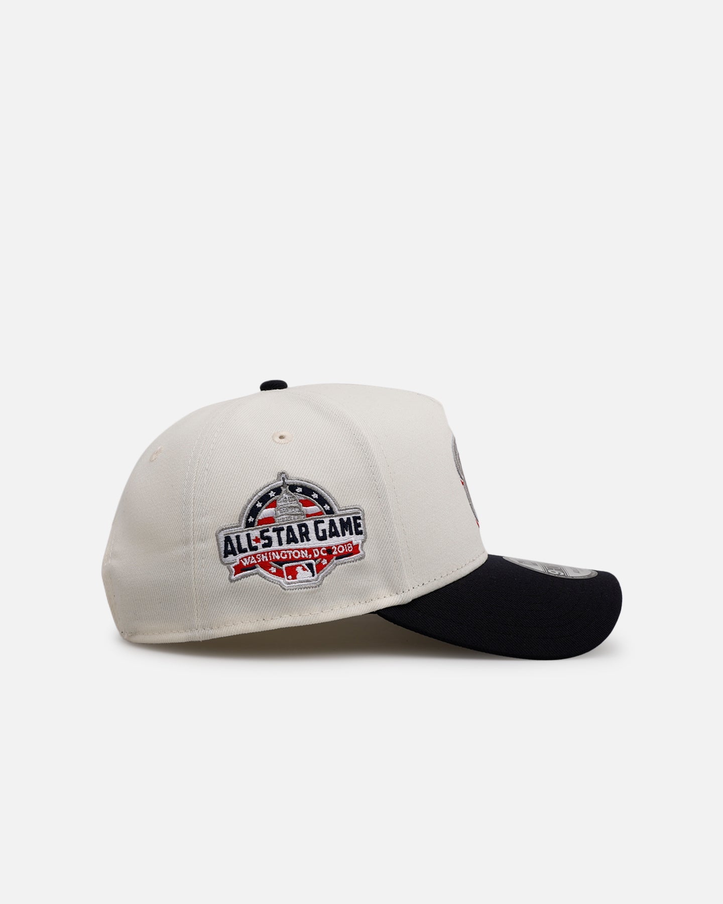 New Era Washington Nationals 'Team Color Visor' 9FORTY A-Frame Snapback Chrome/Official Team Color