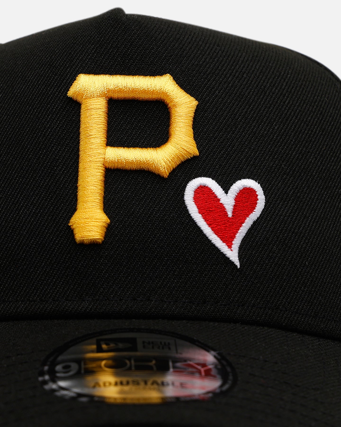 New Era Pittsburgh Pirates 'Team Color Hearts' 9FORTY A-Frame Snapback Official Team Color