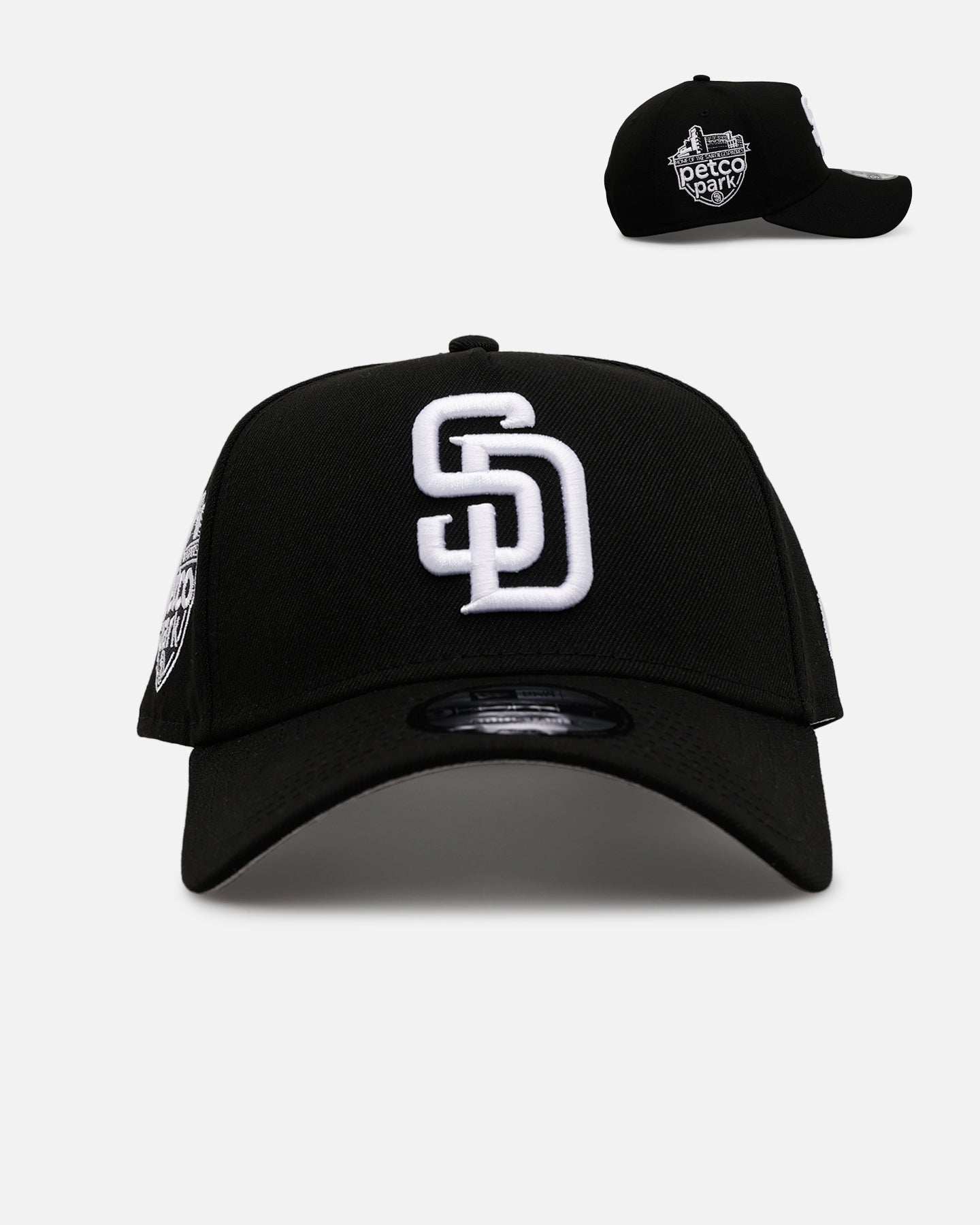 New Era San Diego Padres 'Black And White' 9FORTY A-Frame Snapback Black/White