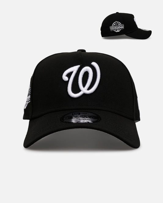 New Era Washington Nationals 'Black And White' 9FORTY A-Frame Snapback Black/White