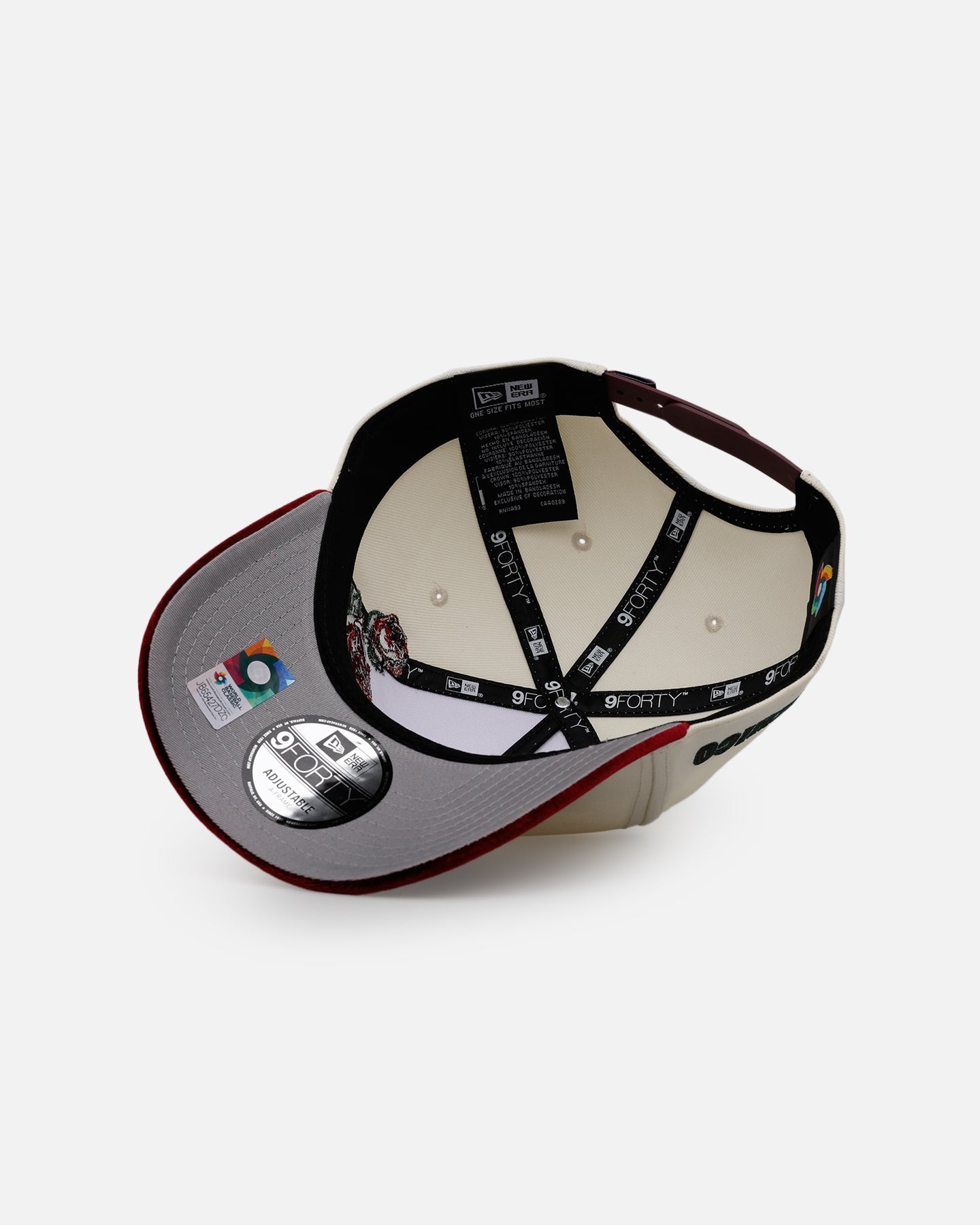 New Era Mexico National Baseball Team 'Velvet Roses' 9FORTY A-Frame Snapback Chrome