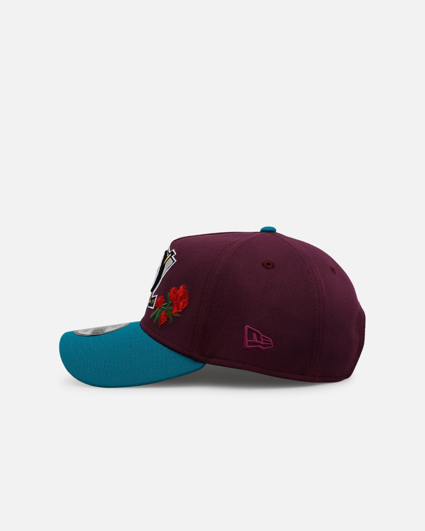 New Era Anaheim Ducks 'Rose Emblem' 9FORTY A-Frame Snapback Official Team Color