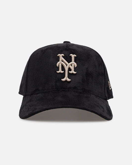 New Era New York Mets 'Suede' 9FORTY A-Frame Strapback Black/Tan