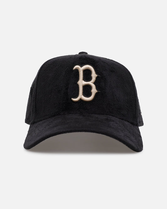 New Era Boston Red Sox 'Suede' 9FORTY A-Frame Strapback Black/Tan