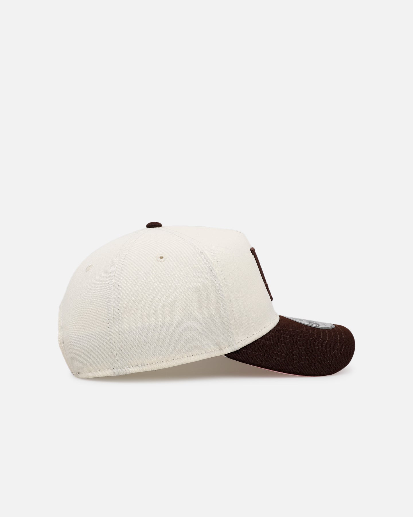 New Era Los Angeles Dodgers 'Pink Satin Hearts Walnut' 9FORTY A-Frame Snapback Chrome/Walnut