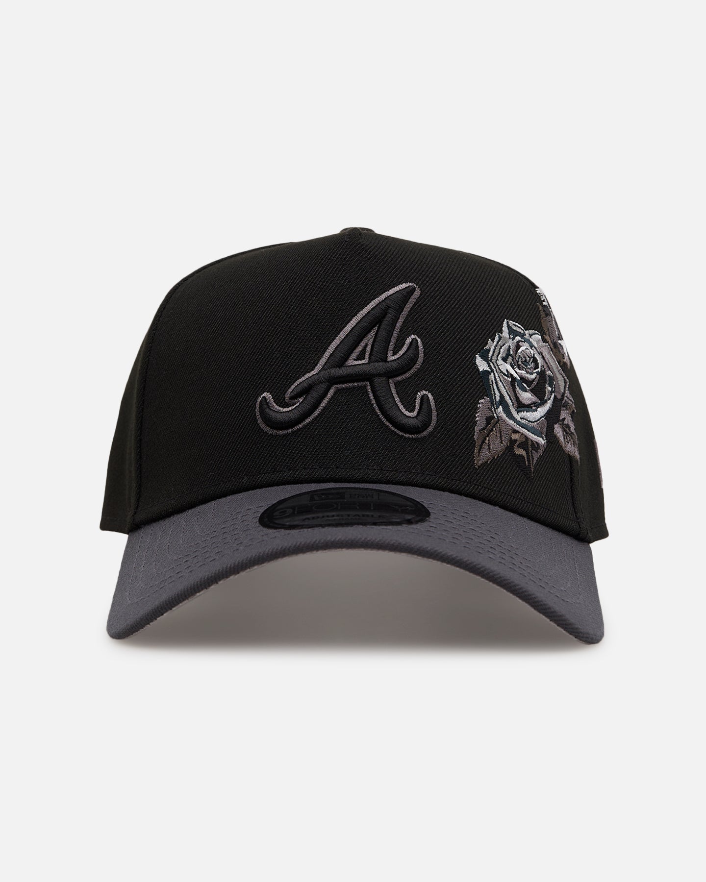 New Era Atlanta Braves 'Stealth Roses' 9FORTY A-Frame Snapback Black