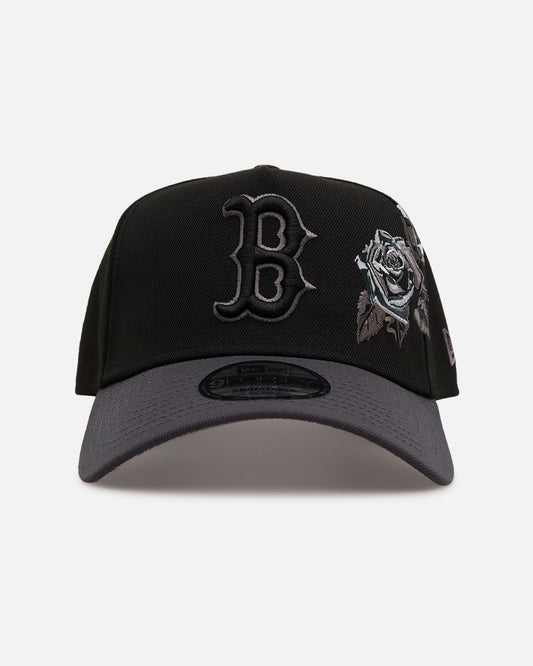 New Era Boston Red Sox 'Stealth Roses' 9FORTY A-Frame Snapback Black