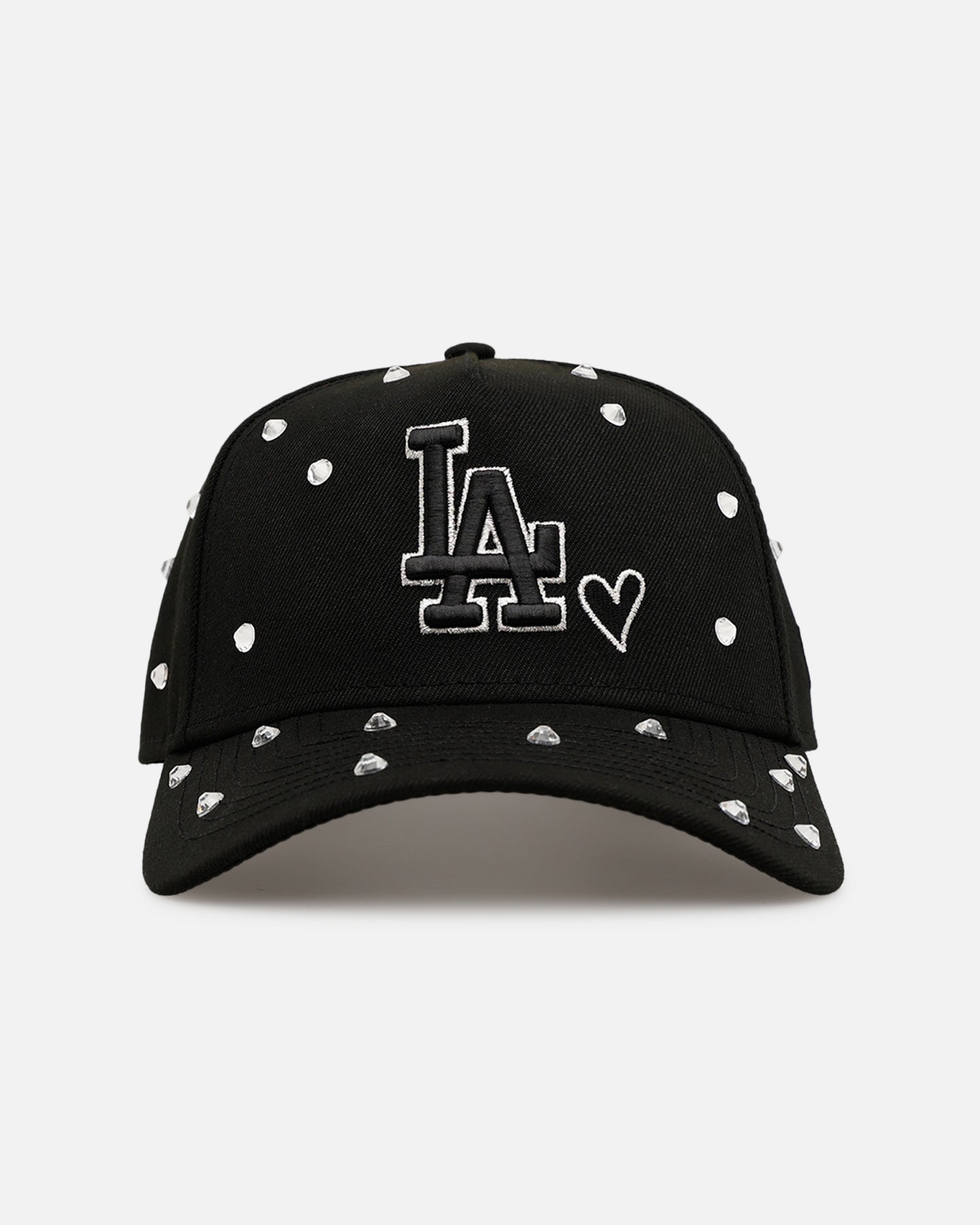 New Era Los Angeles Dodgers 'Black Satin Hearts' 9FORTY A-Frame Snapback Black