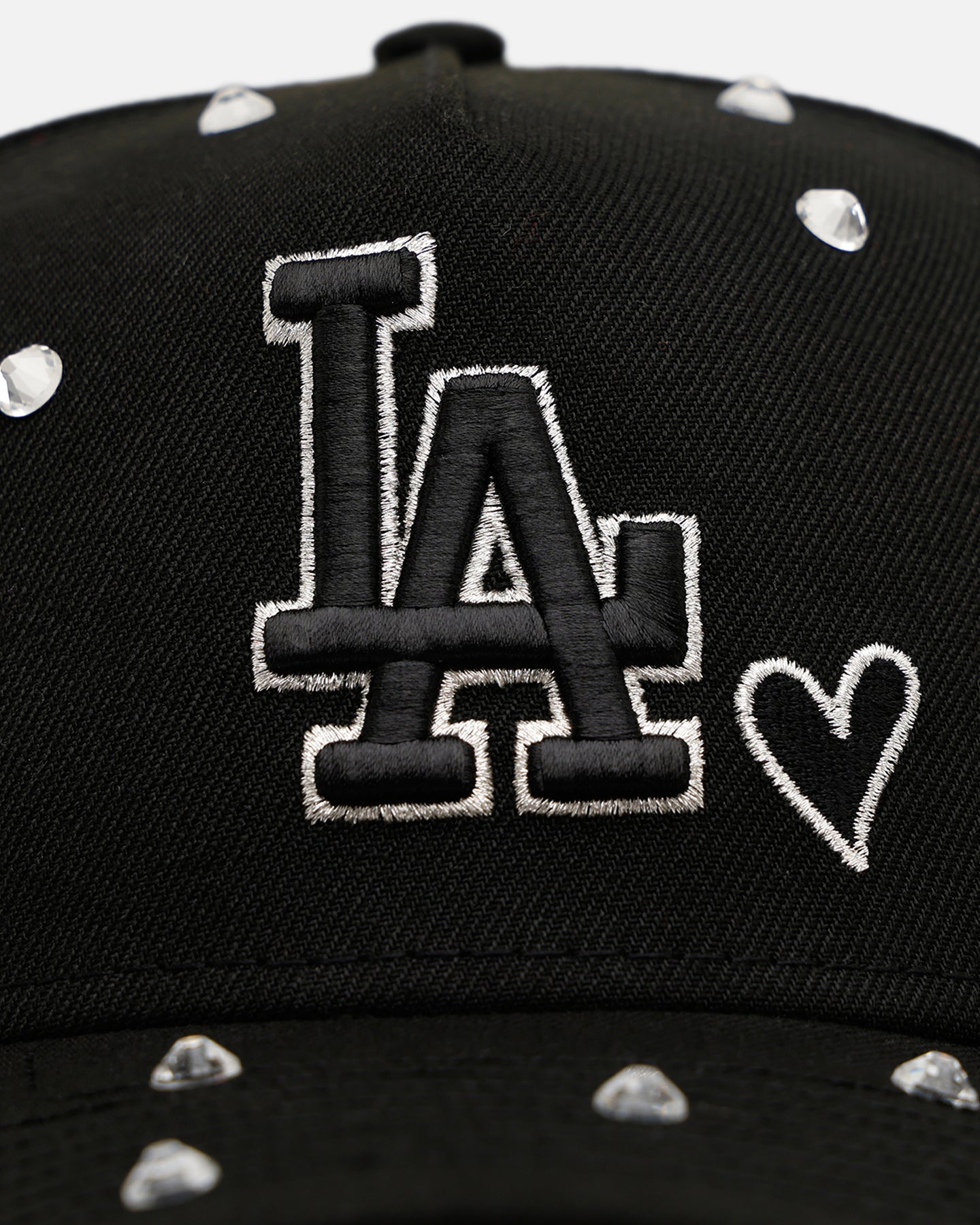 New Era Los Angeles Dodgers 'Black Satin Hearts' 9FORTY A-Frame Snapback Black