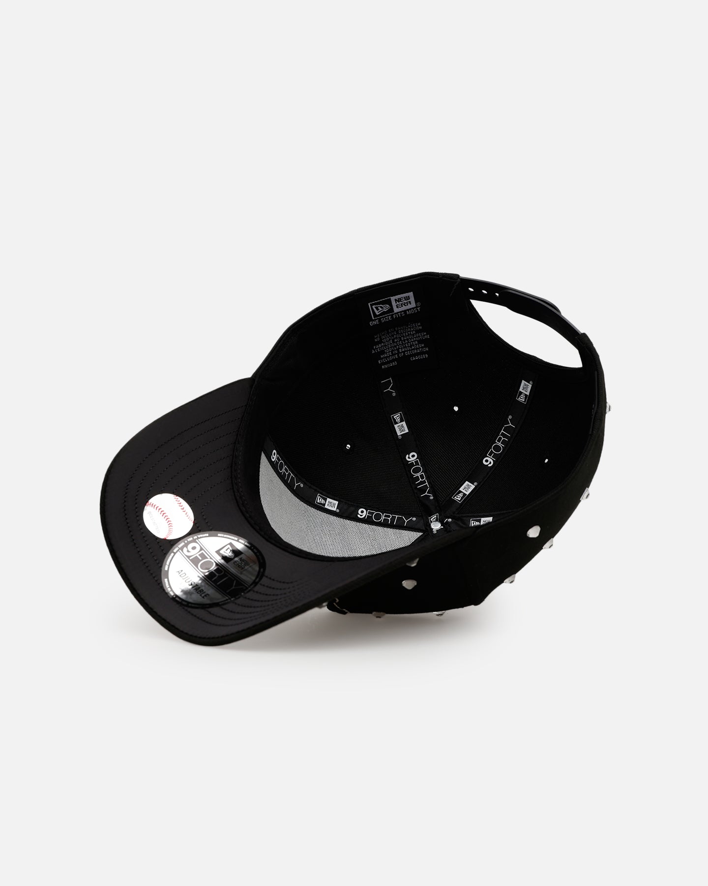 New Era New York Mets 'Black Satin Hearts' 9FORTY A-Frame Snapback Black