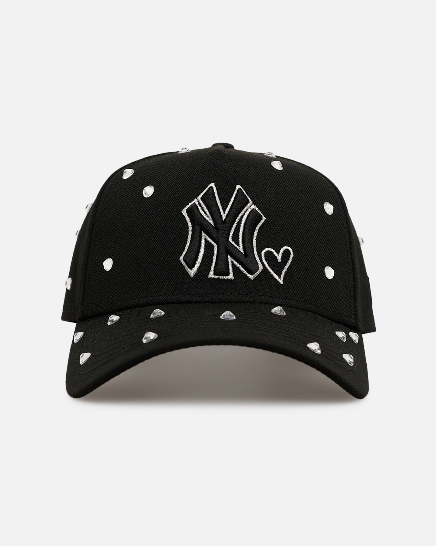New Era New York Yankees 'Black Satin Hearts' 9FORTY A-Frame Snapback Black